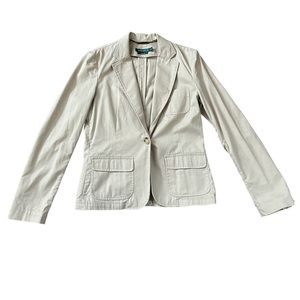 LAUREN Ralph Lauren Blazer Suit Jacket Tan SIZE